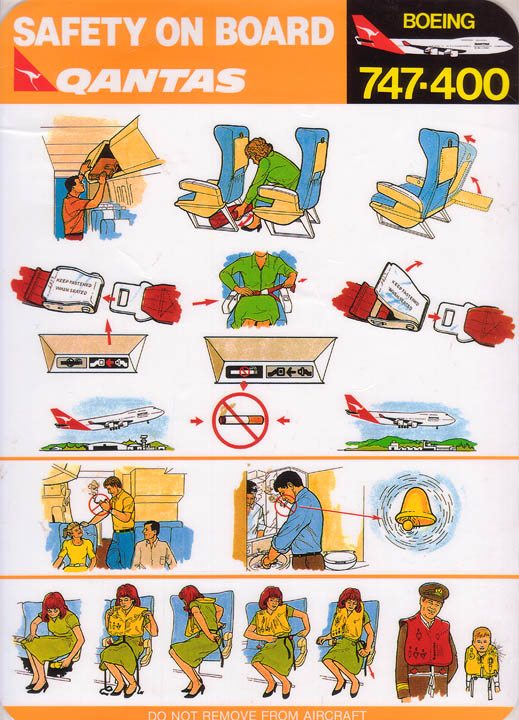 Airline Safety Card For qantas boeing 747400 single.jpg